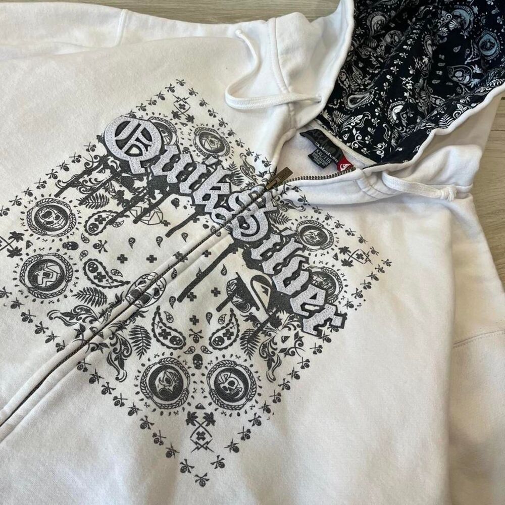 Quiksilver Men's White and Cream Jacket